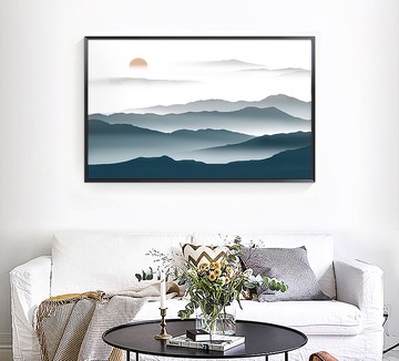 風景掛畫/客廳背景牆/裝飾畫/商空/ 餐廳掛畫/民宿/藝術畫/大尺寸