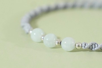 青霧Azure Mist 翡翠 蠟線手繩