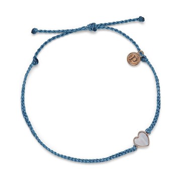 Pura Vida 美國手工 愛心母貝 可調式衝浪腳鍊(兩色)