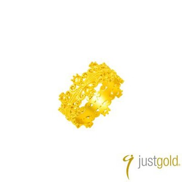【Just Gold 鎮金店】雋藏 歐韻 黃金戒指
