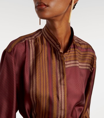 Max Mara Pietre printed silk wrap dress