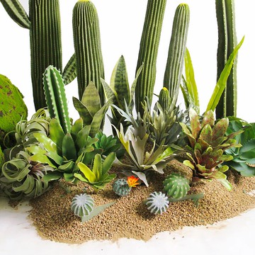 仿真熱帶沙漠植物虎皮蘭蘆薈假綠植服裝店鋪網咖工程軟裝造景裝飾