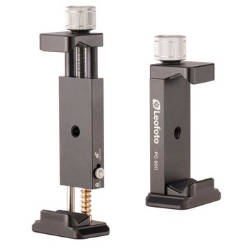 徠圖lLeofoto二代手機夾PC-90II,底部雅佳燕尾槽設計的手機攝影夾