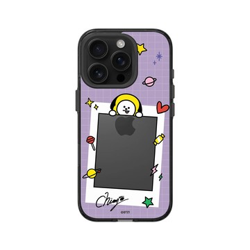 iPhone 16 Pro Clear (相機按鈕) 酷墨灰 - BT21 - CHIMMY Stay With You