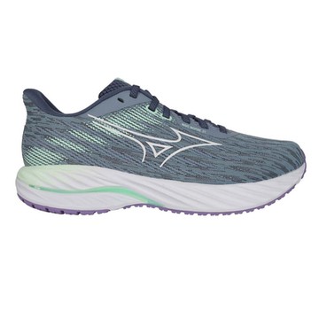 MIZUNO WAVE INSPIRE 21 SW 女慢跑鞋-4E-寬楦 J1GD254621 靛灰淺綠白