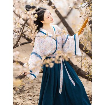 【6折】原創魏晉風小衫女夏季新款改良一片式襦裙古裝漢服中國風