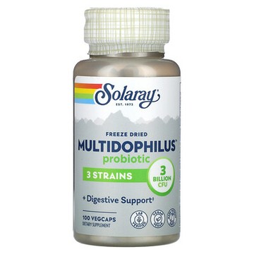 Solaray, 凍乾 Multidophilus 益生菌，30 億 CFU，100 粒素食膠囊