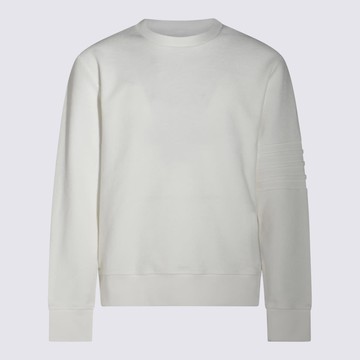 Thom Browne White Cotton Sweatshirt