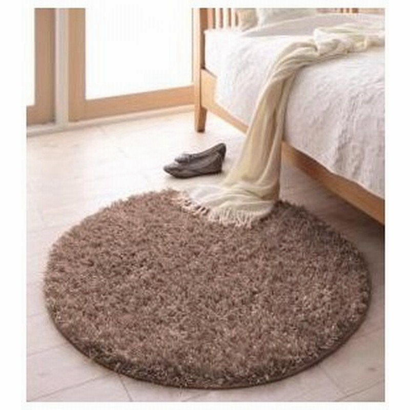 ラグ ラグマット カーペット おしゃれ 北欧 安い 絨毯 円形ラグ 厚手 極厚 シャギーラグ 直径150 2畳 円 丸 ブラウン 茶色 通販 Lineポイント最大0 5 Get Lineショッピング