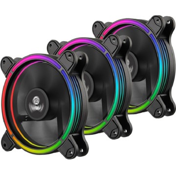 【享最高折300】ENERMAX 安耐美 RGB 金彩蝠 UCTBRGB12-BP3(三顆入) 風扇