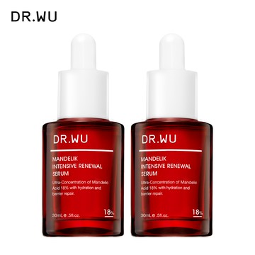 DR.WU 杏仁酸亮白煥膚精華18%30ML(小紅瓶)(2入組)