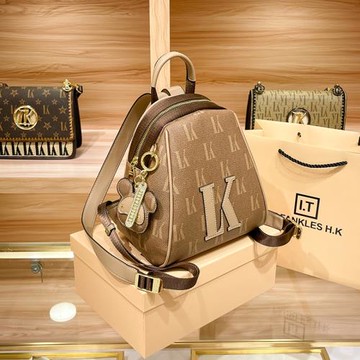 香港品牌雙肩包女2025新款潮時尚大容量真皮高級質感小背包斜挎包