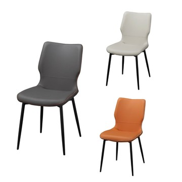 【MUNA 家居】多克皮餐椅(共三色)淺灰色