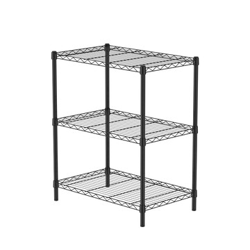 特力屋 烤漆三層架寬75*深46*高90公分(黑)