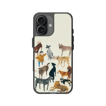 iPhone 17 Clear (相機按鈕) 酷墨灰 - Soupy Tang 湯舒皮 - Dogs