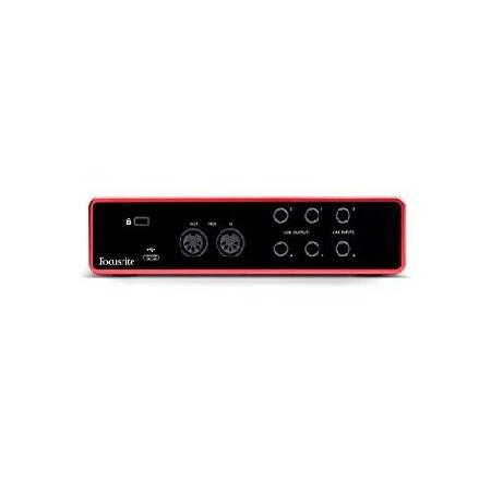 Focusrite Scarlett 4i4 4x4 USB Audio Interface Full Studio Bundle with Download for Creative Music Production Software Kit and Eris 4.5 Pair Studio Mo