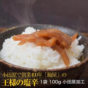 イカ いか 烏賊 小田原 王様の塩辛 100g しおから シオカラ ごはんのお供 肴 つまみ おつまみ お試し 冷凍