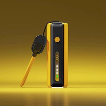🔥臺灣出貨🔥新款體積最小冰棍帶手電筒露營應急充電便攜式送快充掛繩綫