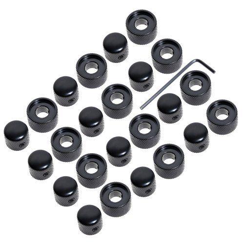 12sets Black Dual Concentric Control Knob for Guitar