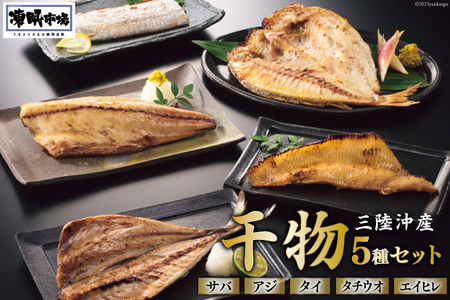 日本贈りめし×凍眠市場 三陸産干物 5種セット 計900g（さば 300g アジ 150g タイ 150g タチウオ 200g エイヒレ 100g）   シャディ   宮城県 気仙沼市 [20562029] 干物 サバ 鯖 鯵 あじ 鯛 たい えいひれ 太刀魚 たちうお 魚 魚介 冷凍