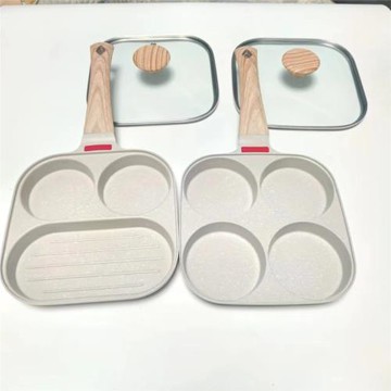 漢堡鍋家用平底不粘鍋三合一迷你牛排煎鍋早餐煎蛋神器麥飯石通用