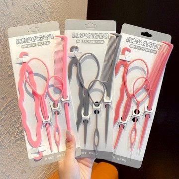 現貨 懶人拉髮器4件組 兒童百變盤髮器 造形盤髮器 穿髮編髮器 蓬鬆髮型造型器 A01