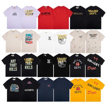 GALLERY DEPT高街vintage水洗做舊重磅T恤cleanfit男生短袖大學生