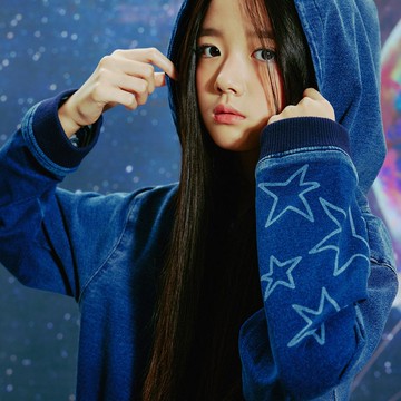 漸層吸汗牛仔連帽衫 海軍藍