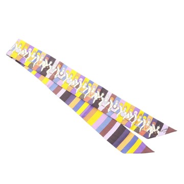 HERMES 愛馬仕 紫色 絲綢  絲巾 【二手名牌BRAND OFF】