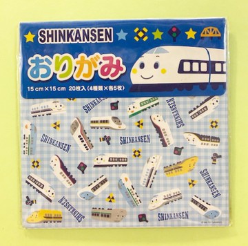 【震撼精品百貨】Shin Kan Sen 新幹線~三麗鷗新幹線摺紙-藍格#37571
