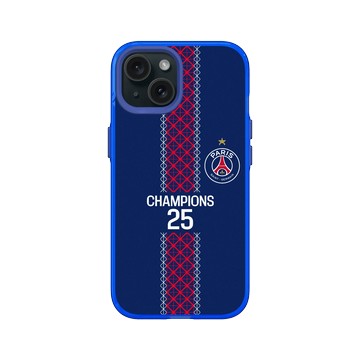 iPhone 15 Clear 激光藍 - PSG - Champions 25