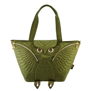 Morn Creations｜正版貓頭鷹托特包 OW-401-GN (可當媽媽包) 綠色