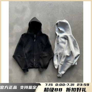 【官方正品】Epide Prefab Day-Off 純色立體剪裁空氣層拉鏈帽衫
