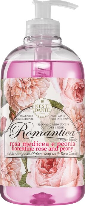 Nesti Dante Romantica Florentine Rose and Peony Liquid Soap 500ml