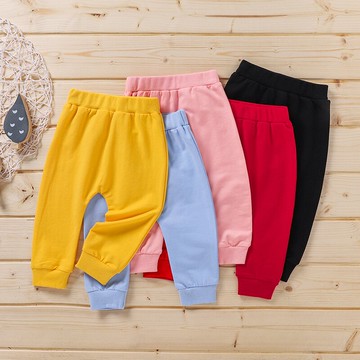 新款8歲休閑純棉中小童寶寶童褲男女童單條秋褲單褲棉褲跨境