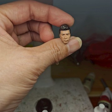 1/18 3.75殺破狼甄子丹頭雕