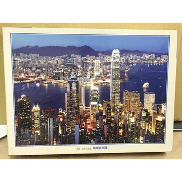 HC - 臺灣製520片優質夜光拼圖 世界風情-香港●維多利亞港 璀璨夜明珠 520PY-004