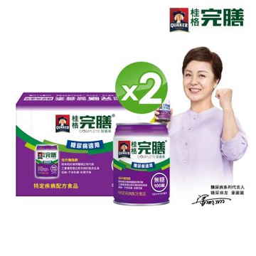 【桂格官方直營】 完膳-營養素糖尿病適用無糖100鉻Ｘ2箱(250ml*24入)
