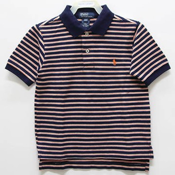 Ralph Lauren 男童經典條紋短袖POLO衫-深藍色(4歲)