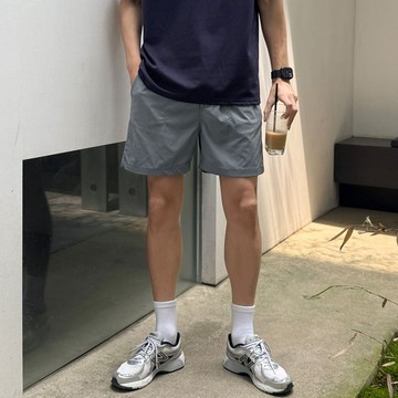 正韓(XL-5XL) 彈力涼爽透氣尼龍機能休閒短褲 5色 YUPPIE 預購商品 0623