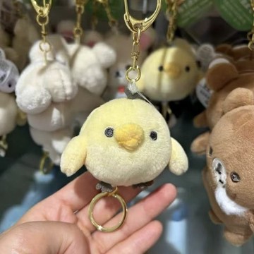【高CP值】鼻孔雞鑰匙扣可愛呆萌小雞伸縮鑰匙扣掛件毛絨掛件解壓女治癒掛飾 超推薦 交換禮物