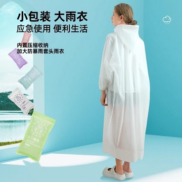 臺灣✨雨衣一次性雨衣長款全身透明防暴雨女款成人旅行便攜加厚壓縮卡片雨披