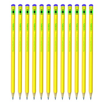 LYRA 百年經典黃桿鉛筆 套裝 德國高級石墨鉛筆 綠色認證木材  12支  單一顏色