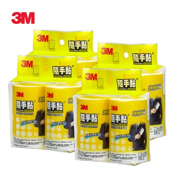 3M 百利 隨手黏衣物用毛絮黏把補充包-56張x8捲