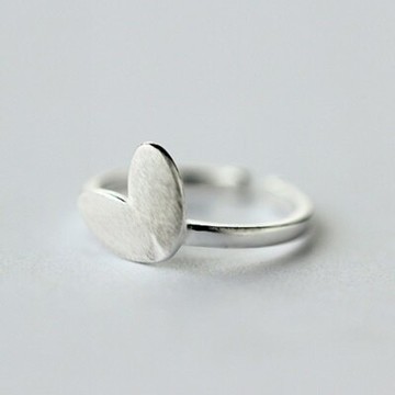 925純銀戒指開口戒-時尚經典氣質愛心情人節生日禮物女飾品73dt749【獨家進口】【米蘭精品】