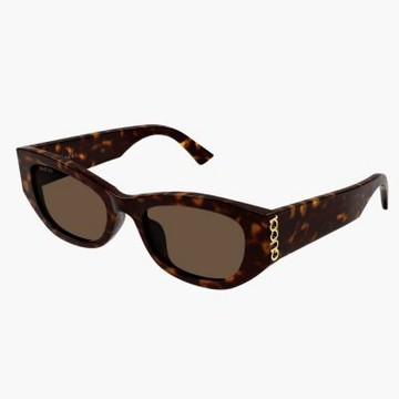 【GUCCI 古馳】貓眼膠框太陽眼鏡(GG2044SA-002)