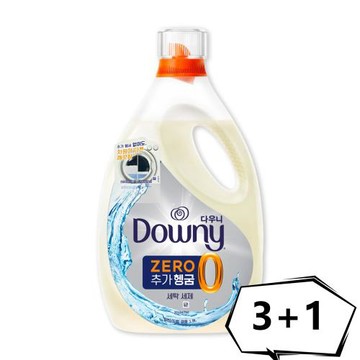 Downy ZERO濃縮洗衣精補充包 茉莉花香 1900ml 買3送1(3+1瓶)