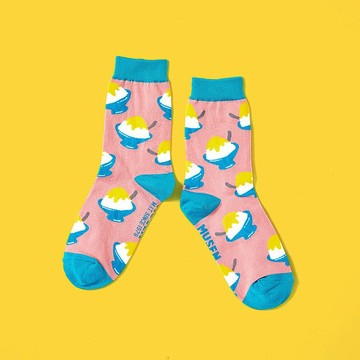 台灣美食針織襪-剉冰Shaved Ice 長襪|中筒襪|男女同款