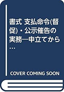 書式 支払命令(督促)・公示催告の実務―申立てから手続終了までの書式と理論 (裁判事務手続講座)(中古品)