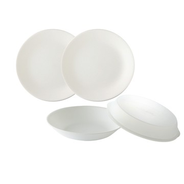 Corelle Brands 純白4件式餐盤組
